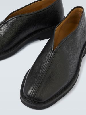 Loafers skórzane wsuwane Lemaire czarne