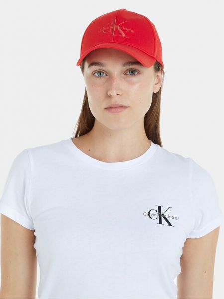 Cappello con visiera Calvin Klein Jeans rosso