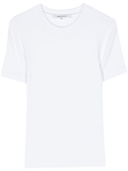 Βαμβακερή μπλούζα Enföld λευκό