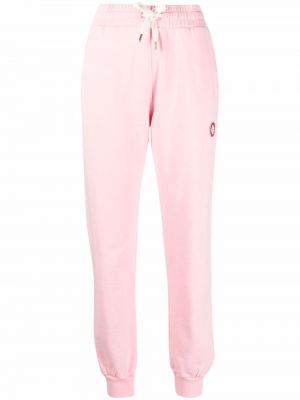 Памучни спортни панталони Casablanca розово
