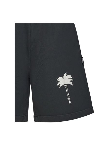 Pantalones cortos deportivos de algodón Palm Angels gris