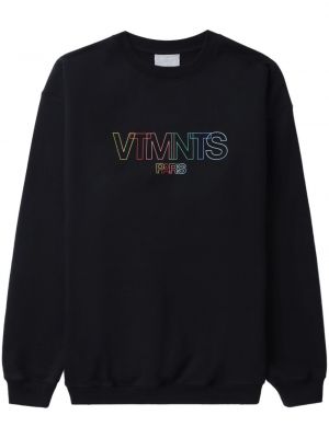 Sweatshirt mit print mit rundem ausschnitt Vtmnts schwarz