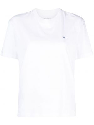 Тениска бродирана Carhartt Wip бяло