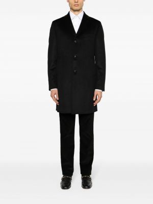 Plstěný vlněný kabát Tagliatore černý