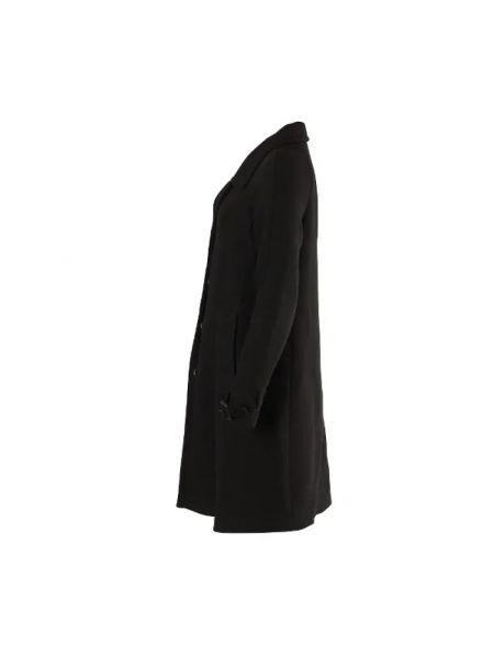 Płaszcz wełniany retro Prada Vintage czarny