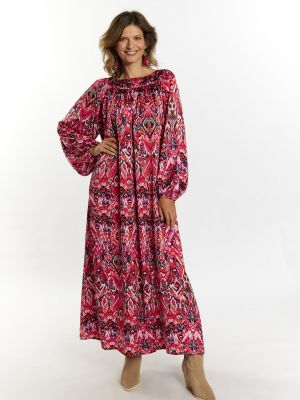 Длинное платье Usha розовое