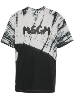 Памучна тениска с tie-dye ефект Msgm