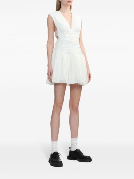 Kleid mit plisseefalten Aje weiß