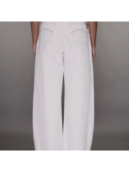 Pantalones de lino de algodón Moorer beige