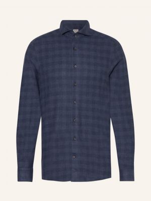 Flanelová slim fit košile Stenströms modrá