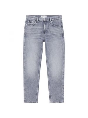 Szare proste jeansy Calvin Klein Jeans