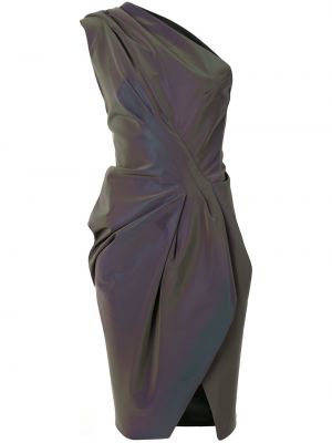 Vestido de cóctel drapeado Maticevski violeta