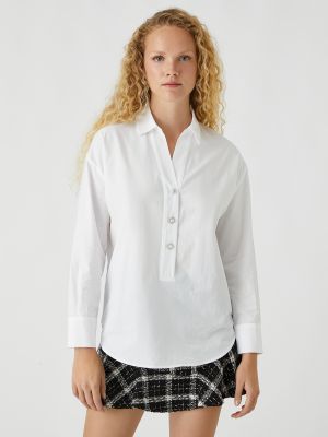 Блузка с длинным рукавом Koton белая