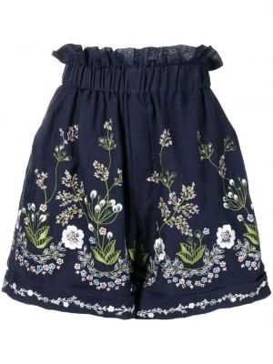 Floral shorts Biyan blå