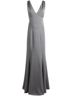 Abendkleid mit v-ausschnitt Marchesa Notte Bridesmaids grau