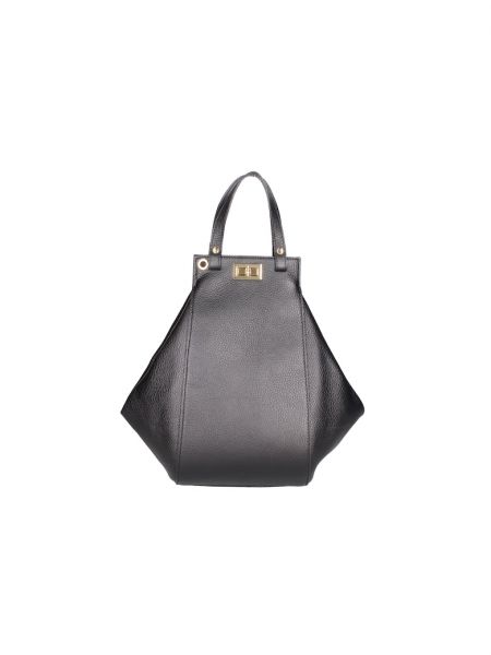 Кожаная сумка Viola Castellani черная