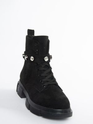 Čizmice od brušene kože Fox Shoes crna
