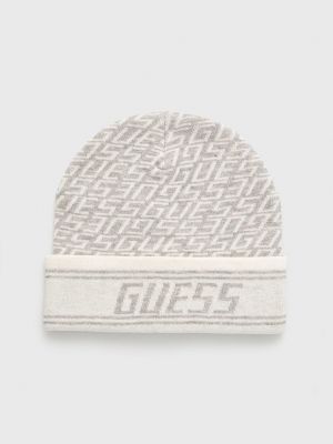 Вълнена шапка Guess сиво