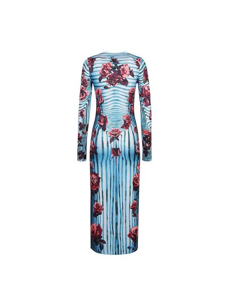 Sukienka midi w paski Jean Paul Gaultier niebieska
