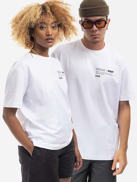 Bavlněné tričko s potiskem Sneakerstudio bílé