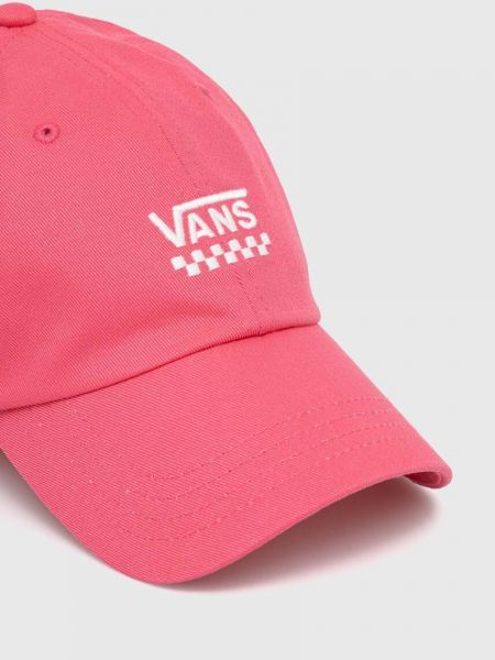 Pamučna kapa Vans ružičasta