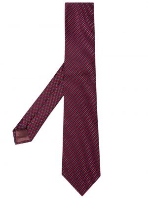 Жакардова копринена вратовръзка Emporio Armani черно