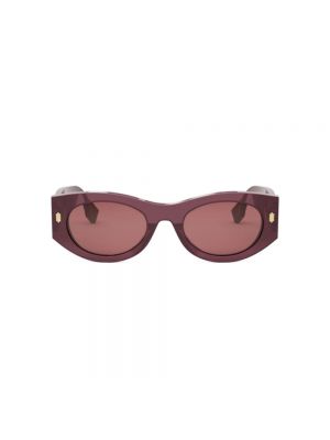Okulary przeciwsłoneczne Fendi fioletowe