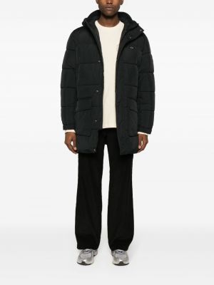 Péřová bunda s kapucí Calvin Klein černá