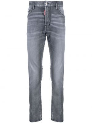 Jeans skinny distressed Dsquared2 grigio