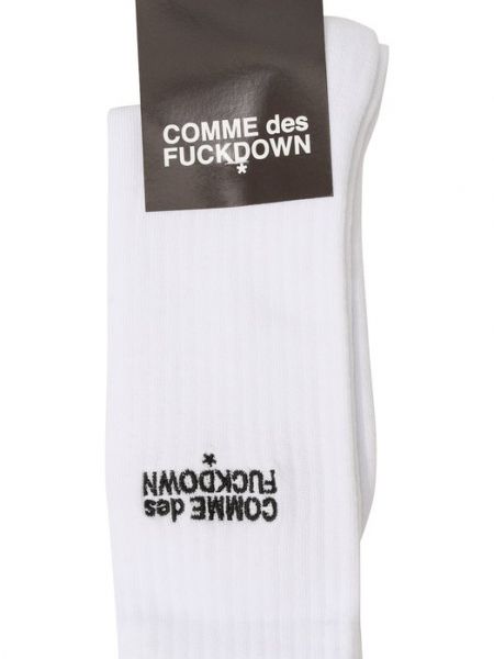 Хлопковые носки Comme Des Fuckdown белые