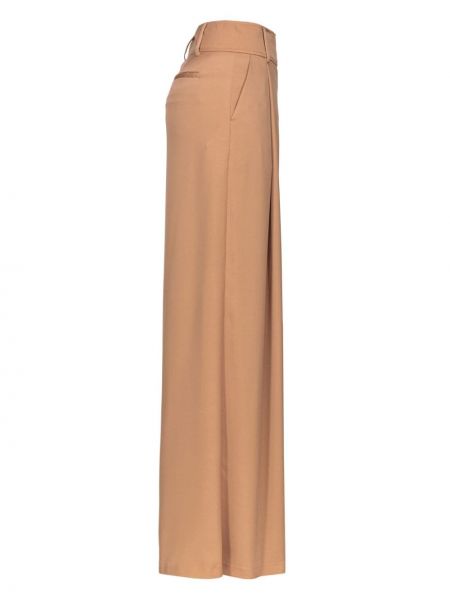 Hose ausgestellt mit plisseefalten Pinko beige