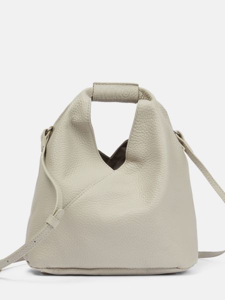 Læder mini taske Mm6 Maison Margiela grå