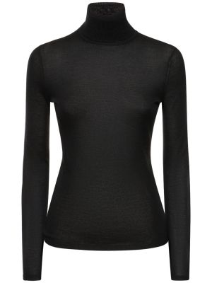 Kašmyro šilkinis megztinis Gabriela Hearst juoda