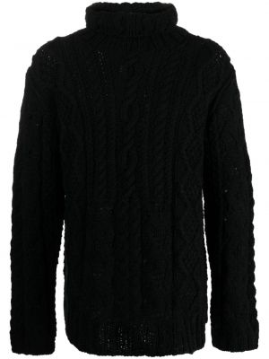 Chunky pulover Yohji Yamamoto črna