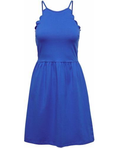 Макси рокля с кехлибар Only синьо