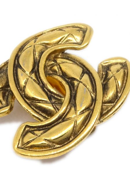 Tepitud kõrvarõngad Chanel Pre-owned kuldne