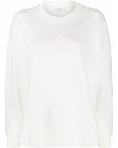 Brodert sweatshirt Closed hvit