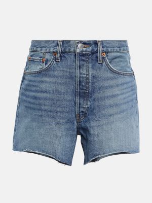 Pantaloni scurți din denim Re/done albastru