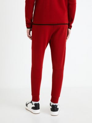 Pantaloni sport Celio roșu