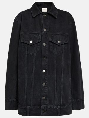 Bavlnená džínsová bunda Khaite čierna