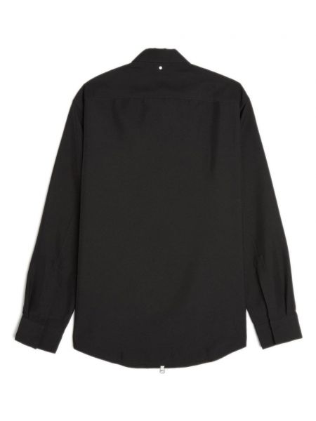 Bavlněná košile na zip Oamc černá