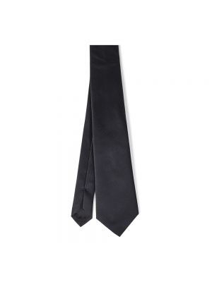 Corbata de seda de tejido jacquard Emporio Armani negro