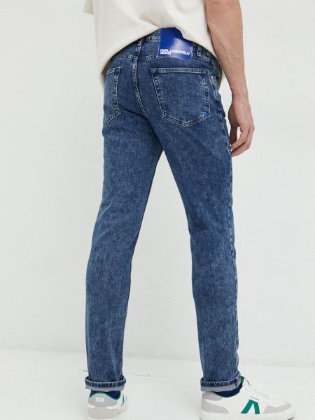 Blugi skinny Karl Lagerfeld Jeans albastru