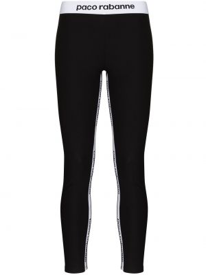 Trykt leggings Paco Rabanne svart