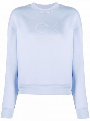 Sweatshirt mit print Calvin Klein blau