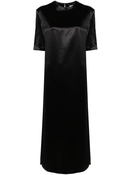Μεταξωτή μάξι φόρεμα Loulou Studio μαύρο