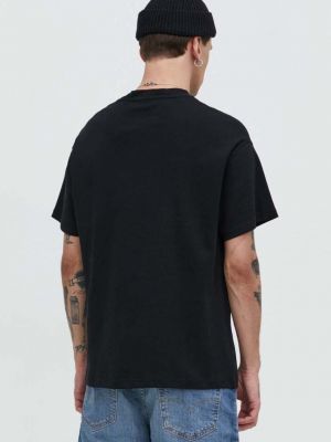 Bavlněné tričko Solid černé
