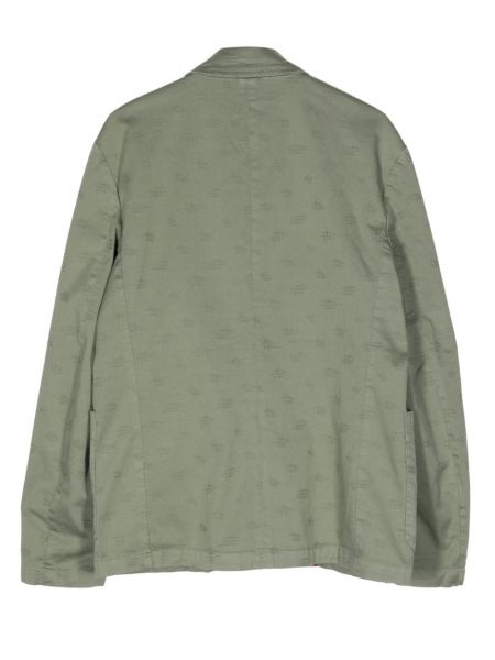 Žakardinė medvilninė marškiniai Ps Paul Smith žalia