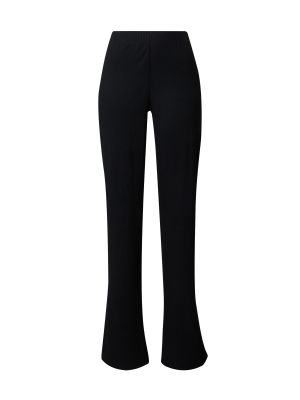 Плетени прав панталон Calvin Klein Jeans черно