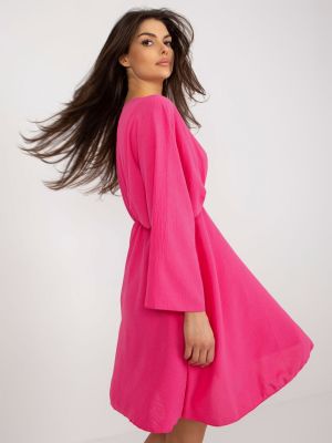 Relaxed рокля тип риза Fashionhunters розово